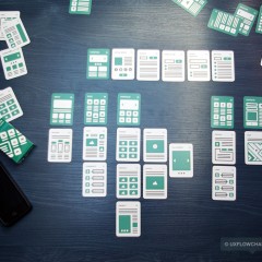 UX Flowchart Cards Scheme Example